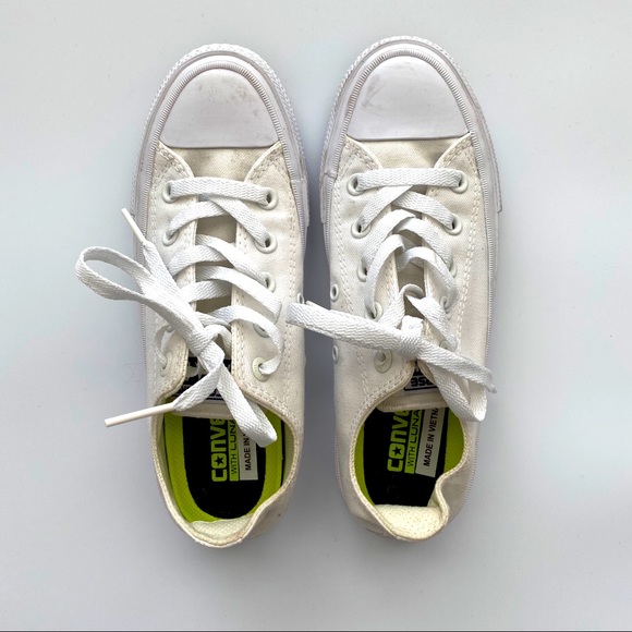 solid white converse